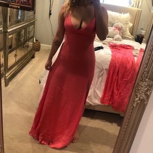 Peach maxi formal dress!!!
